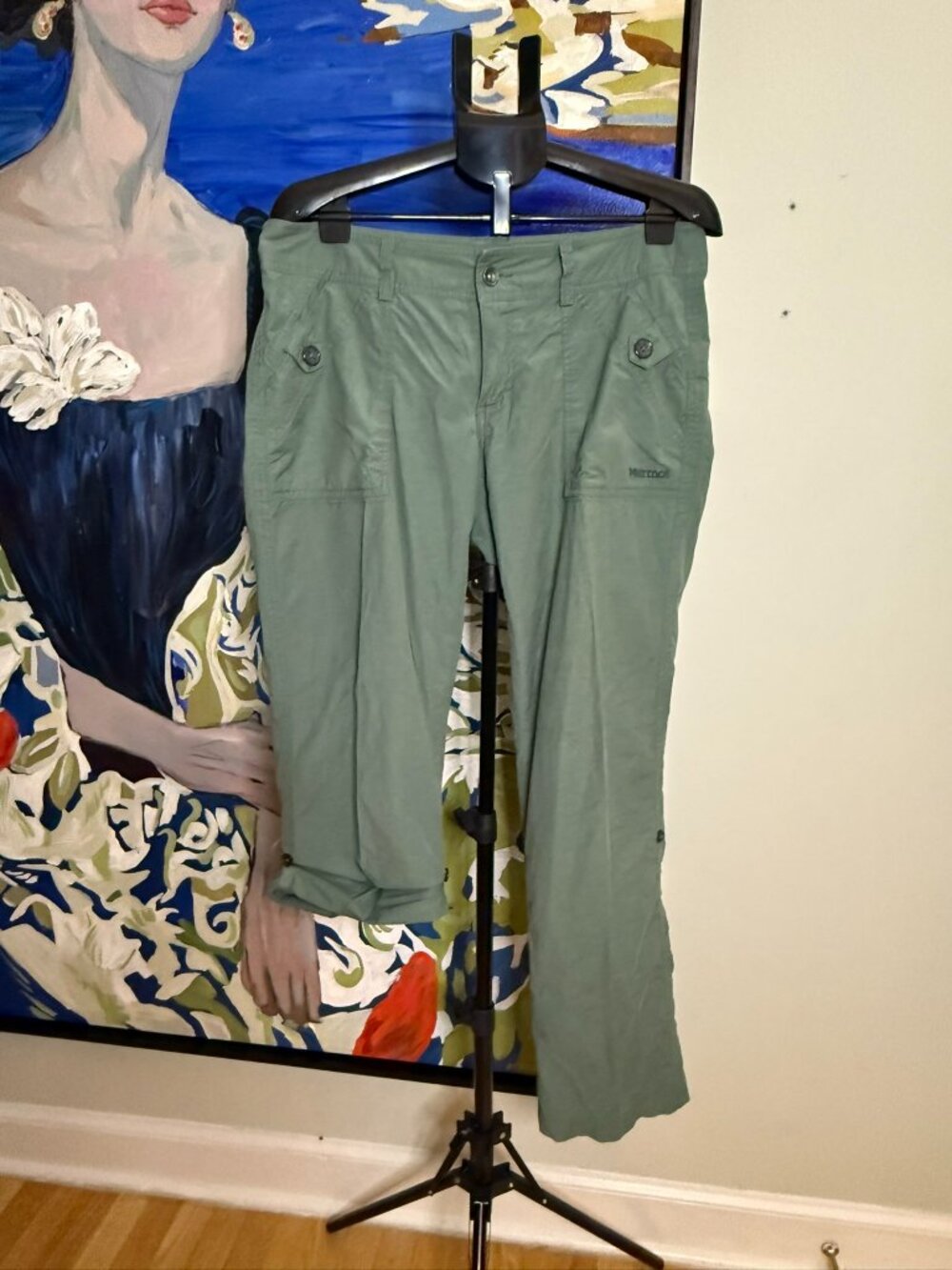 Marmot Ginny 4 Convertible Hiking Trek Pants Green - Size 12
